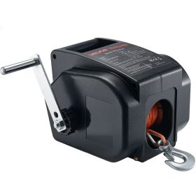 VEVOR Electric Boat Winch, 12V DC 300W, Reversible Electric Trailer Winch for Boats Up to 2000 lbs, Power-in, Power-Out